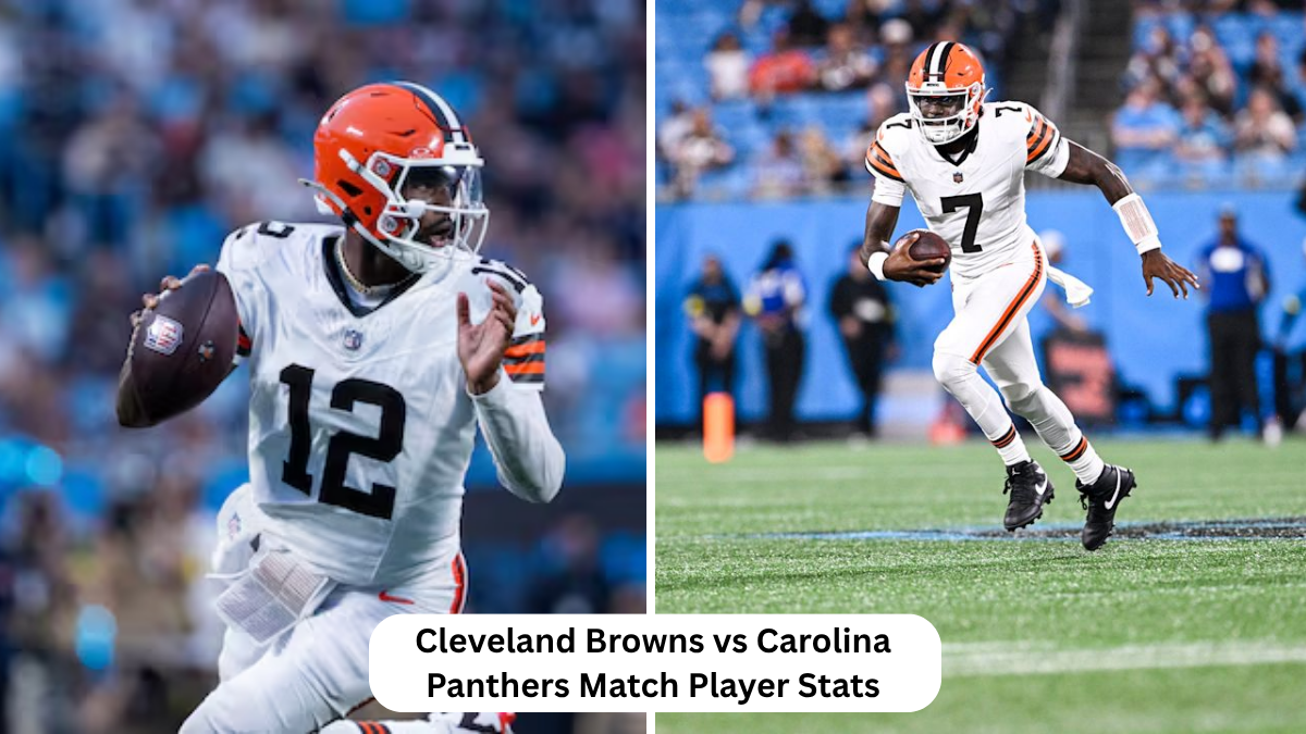 cleveland browns vs carolina panthers match player stats