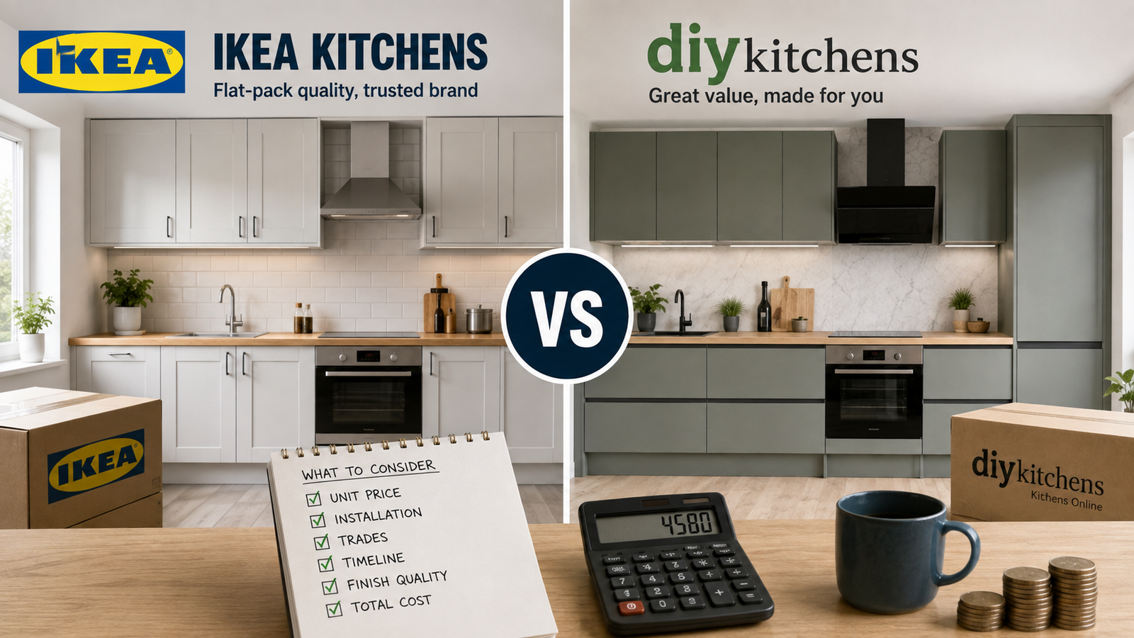 IKEA vs DIY Kitchens